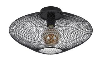 Plafonnier design Lucide Mesh Noir Métal 21123/45/30