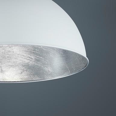 Plafonnier design Trio Jimmy Blanc / Argent Métal R60121001