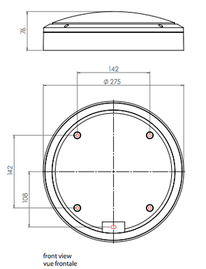 Plafonnier Extérieur Design 7121 Arta Astro Arta Argent Aluminium 7121