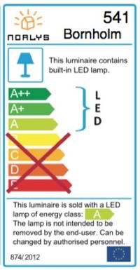 Plafonnier extérieur led Norlys Bornholm Aluminium 541