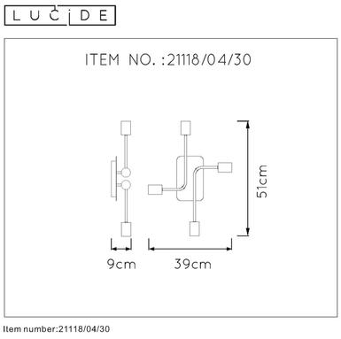 Plafonnier industriel Lucide Lester Noir Métal 21118/04/30