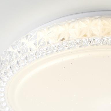 Plafonnier led Brilliant Badria Blanc Plastique G96992/05