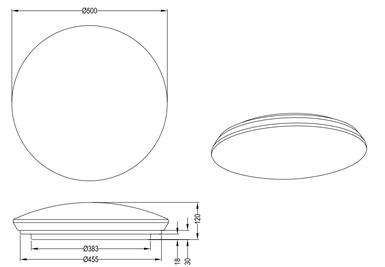 Plafonnier led connecté Trio Charly Blanc Plastique 656010100