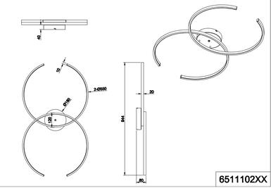 Plafonnier led connecté Trio Citizen Nickel satiné Métal 651110207