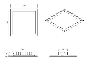 Plafonnier led connecté Trio Griffin Nickel satiné Métal 657413007