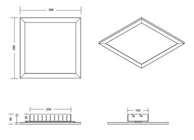 Plafonnier led connecté Trio Griffin Nickel satiné Métal 657414007