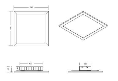 Plafonnier led connecté Trio Griffin Nickel satiné Métal 657416007