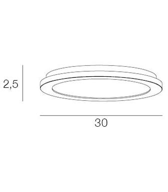 Plafonnier led Corep Ublo Chrome Métal 654229