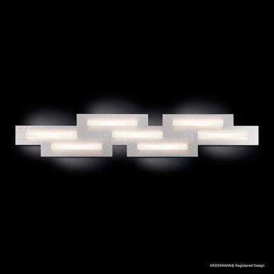 Plafonnier led Grossmann Fis Gris métallique Aluminium brossé 77-780-072