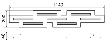 Plafonnier led Grossmann Fis Gris métallique Aluminium brossé 77-780-072