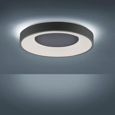 Plafonnier led Leuchten Direkt Anika Gris anthracite Plastique 14326-18