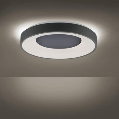 Plafonnier led Leuchten Direkt Anika Gris anthracite Plastique 14326-18