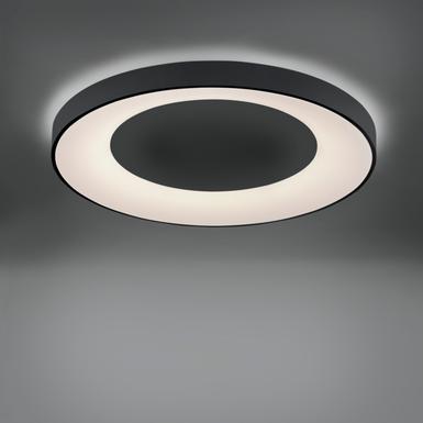 Plafonnier led Leuchten Direkt Anika Noir Plastique 14327-18