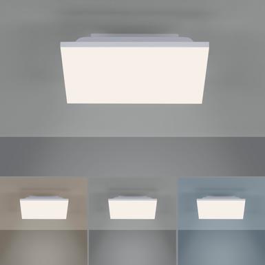 Plafonnier led Leuchten Direkt Canvas Blanc Aluminium 15550-16