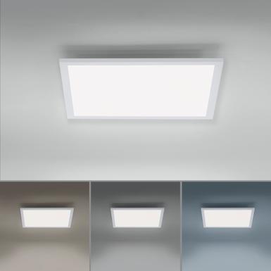 Plafonnier led Leuchten Direkt Flat Blanc Aluminium 14531-16