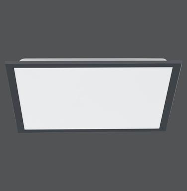 Plafonnier led Leuchten Direkt Flat Noir Aluminium 14755-18