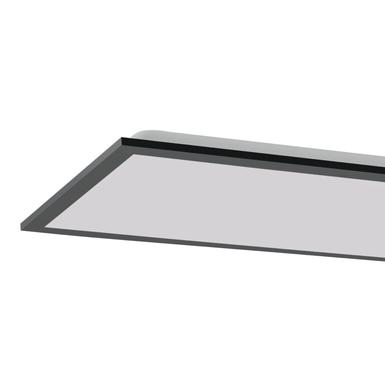 Plafonnier led Leuchten Direkt Flat Noir Aluminium 14757-18