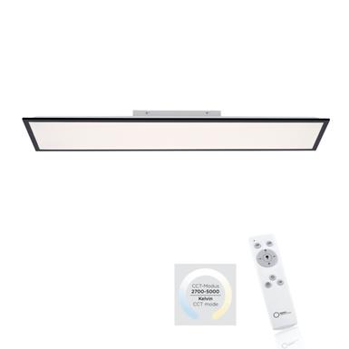 Plafonnier led Leuchten Direkt Flat Noir Aluminium 14757-18