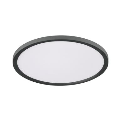 Plafonnier led Leuchten Direkt Flat Noir Aluminium 15571-18