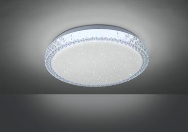 Plafonnier led Leuchten Direkt Frida Transparent Métal 14370-00