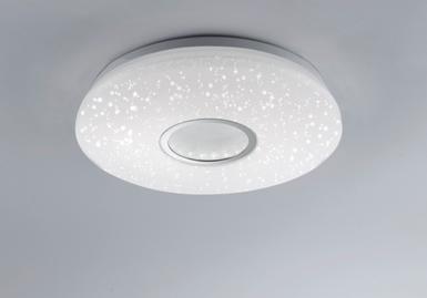 Plafonnier led Leuchten Direkt Jonas Blanc Plastique 14227-16