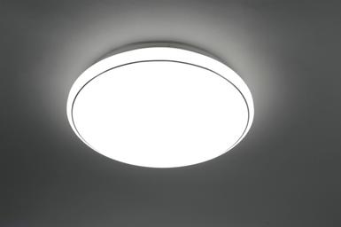 Plafonnier led Leuchten Direkt Jupiter Blanc Métal 14367-16