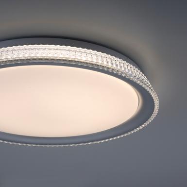 Plafonnier led Leuchten Direkt Kari Gris Plastique 14358-21