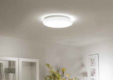 Plafonnier led Leuchten Direkt Lolasmart-Jupi Blanc Plastique 14744-16