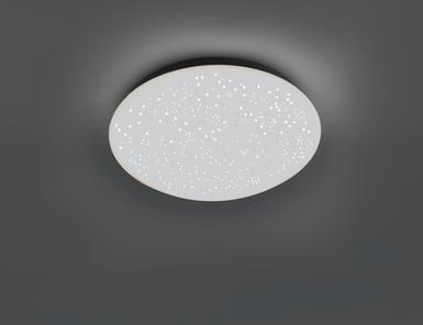 Plafonnier led Leuchten Direkt Skyler Blanc Métal 14241-16