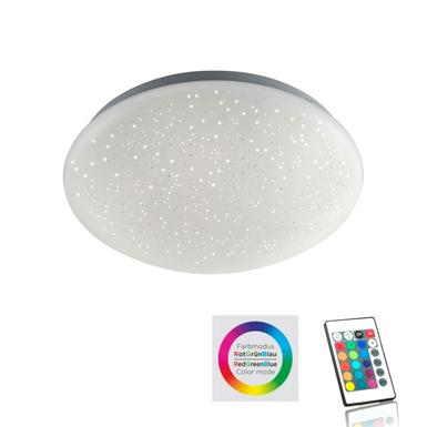 Plafonnier led Leuchten Direkt Skyler Blanc Métal 14241-16