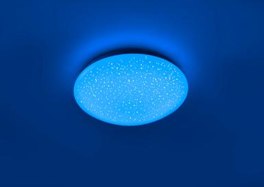 Plafonnier led Leuchten Direkt Skyler Blanc Métal 14241-16