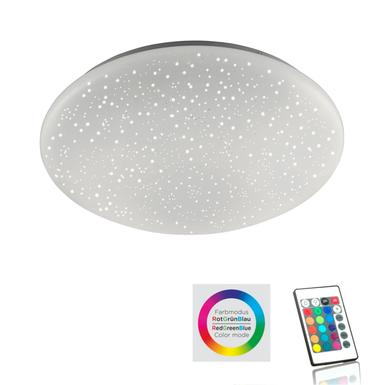 Plafonnier led Leuchten Direkt Skyler Blanc Métal 14242-16