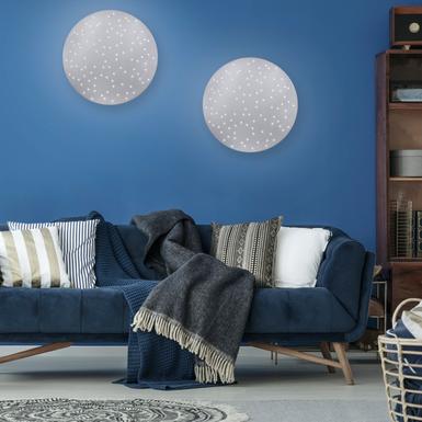 Plafonnier led Leuchten Direkt Sparkle Gris Métal 14673-55