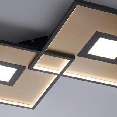 Plafonnier led Neuhaus Amara Noir Métal 8378-18
