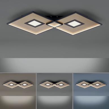 Plafonnier led Neuhaus Amara Noir Métal 8378-18