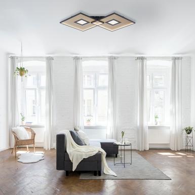 Plafonnier led Neuhaus Amara Noir Métal 8378-18