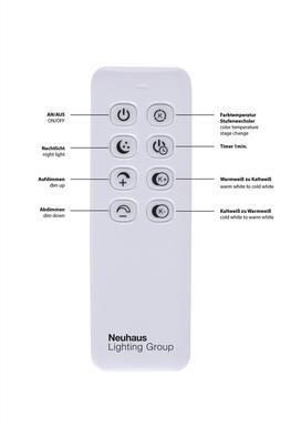 Plafonnier led Neuhaus Lars Chrome Métal 6481-17