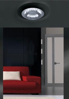 Plafonnier led Neuhaus Nevis Gris Métal 9620-21