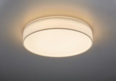 Plafonnier led Trio Lugano Blanc 01 Tissu 621914001