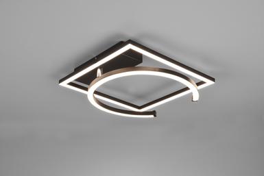 Plafonnier led Trio Pivot Noir Métal R62162132