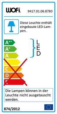 Plafonnier led Wofi Blanc 9417.01.06.8780