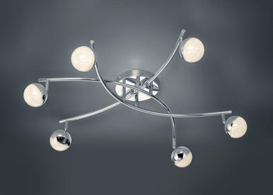 Lampes Trio 6 Chrome Métal Plafonniers Led 678310606 Oexcbdwr Chris jSzMGULVqp