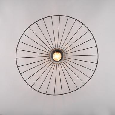 Plafonnier Chapeau  Ø 60 cm- 1xE27 - Noir/Metal - Trio - R61451032