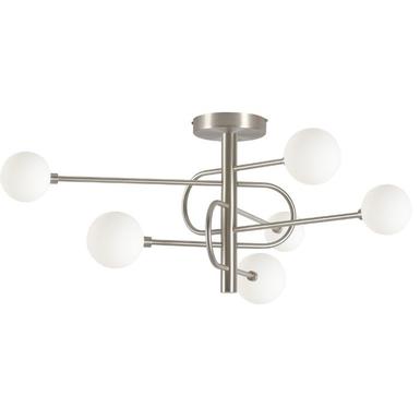 Plafonnier DIAPASON - Cvl - Ø 100 cm - 6xG9 - Nickel - PLDIAP10SNOP