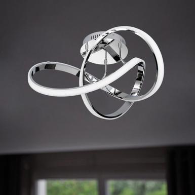 Plafonniers led Wofi Indigo Chrome Métal 9134.01.01.7000