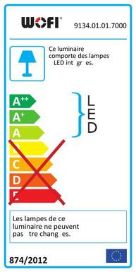 Plafonniers led Wofi Indigo Chrome Métal 9134.01.01.7000