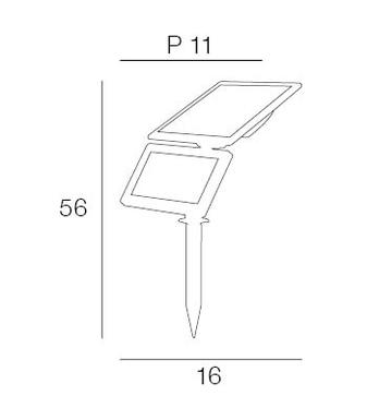 Projecteur Extérieur led Little Garden Solar Noir Polycarbonate 654397