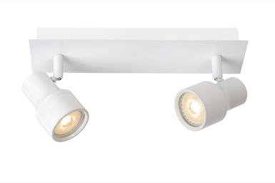 Spot 2 lampes led Lucide Blanc 01 Métal 17948/10/31