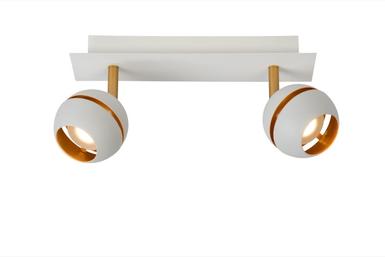 Spot 2 lampes led Lucide Blanc 01 Métal 77975/10/31