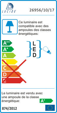 Spot 2 lampes led Lucide Cuivre Métal 26956/10/17